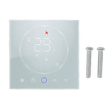 LED Smart Thermostat 7 Day Programmable Smart Wireless Home Thermostat Controller Panel for Electric Heating AC95‑240V White