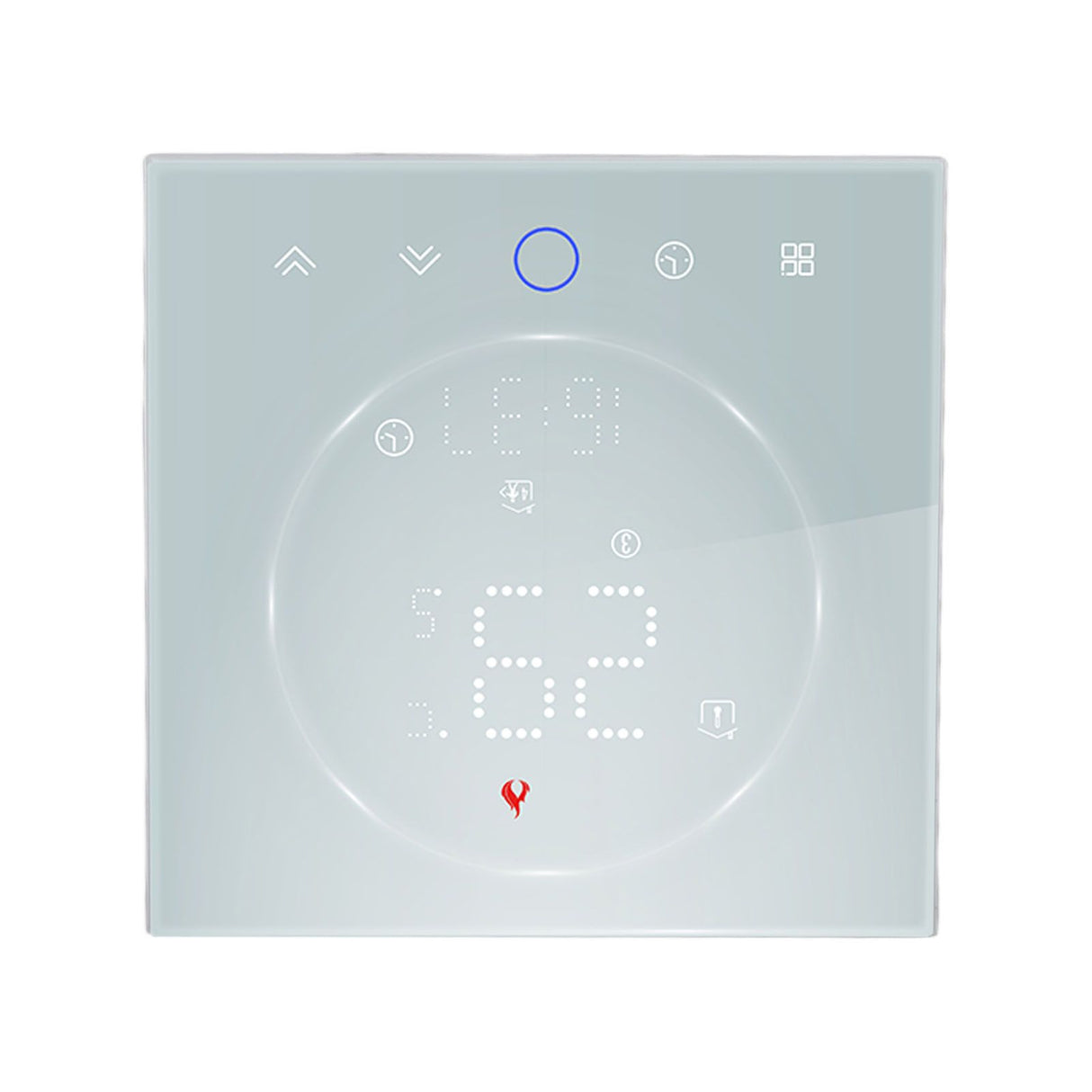 LED Smart Thermostat 7 Day Programmable Smart Wireless Home Thermostat Controller Panel for Electric Heating AC95‑240V White