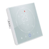 LED Smart Thermostat 7 Day Programmable Smart Wireless Home Thermostat Controller Panel for Electric Heating AC95‑240V White - Close-Up Angle