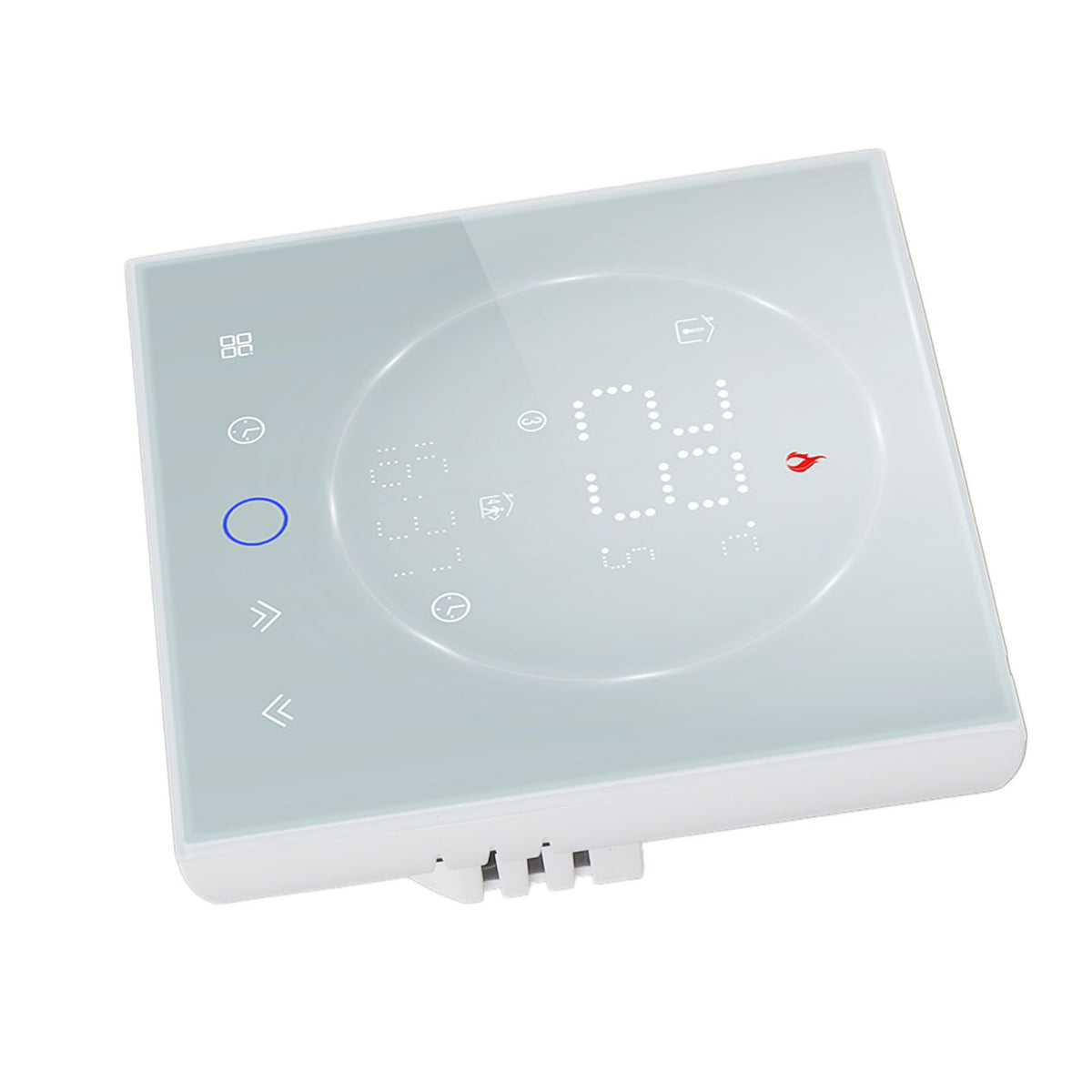 LED Smart Thermostat 7 Day Programmable Smart Wireless Home Thermostat Controller Panel for Electric Heating AC95‑240V White