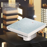 LED Smart Thermostat 7 Day Programmable Smart Wireless Home Thermostat Controller Panel for Electric Heating AC95‑240V White