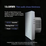 LED Smart Thermostat 7 Day Programmable Smart Wireless Home Thermostat Controller Panel for Electric Heating AC95‑240V White