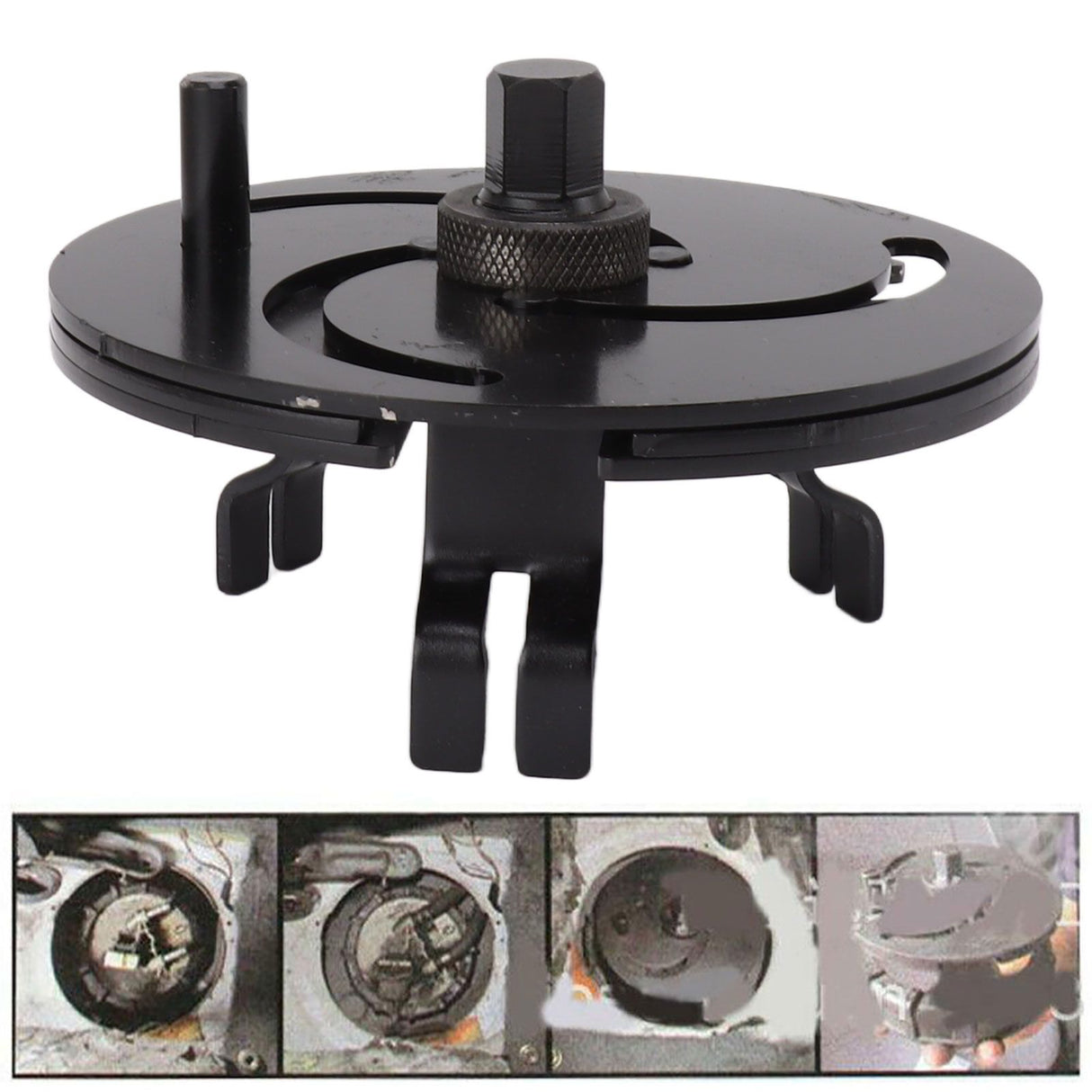 Oil Pump Cap Removal Tool Adjustable 3 Jaws Round Steel Better Grip Tightening Fuel Tank Lid Wrench for Cars