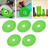 5pcs Glass Cutting Disc 1mm Cutting Blade Ultra Thin Saw BladeWheel Glass Ceramic Cutting for Angle Grinder Green