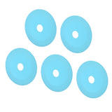 5Pcs 100mm 4 Inch Glass Cutting Disc Diamond Glass Cutting Disc Ultra Thin Saw Blade for Grinding Glass Jade Wine Bottles Tile Blue - Side View