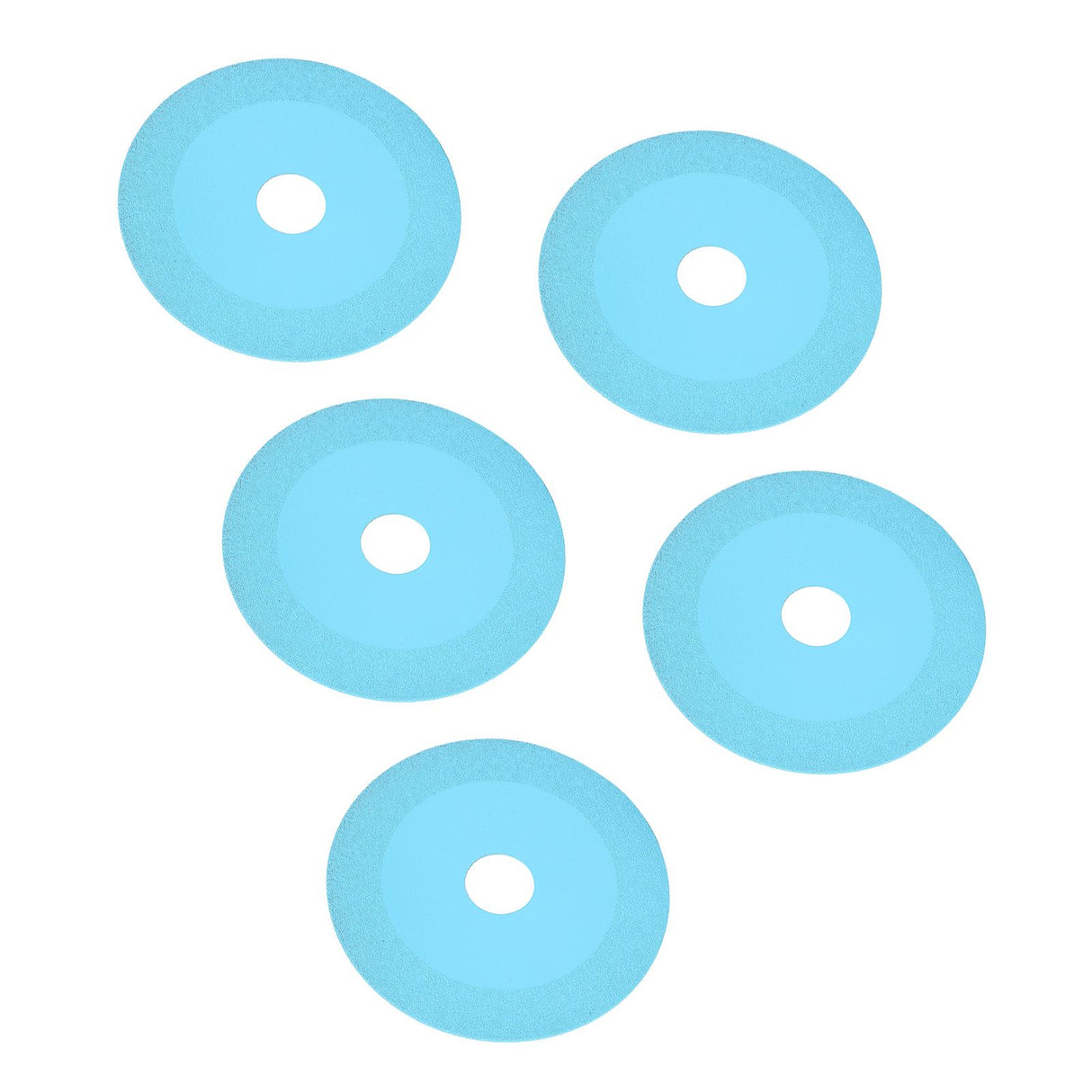 5Pcs 100mm 4 Inch Glass Cutting Disc Diamond Glass Cutting Disc Ultra Thin Saw Blade for Grinding Glass Jade Wine Bottles Tile Blue