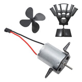 Fireplace Fan Motor Stove Fan Motor Aluminium Powerful Fireplace Fan Accessory for 41 to 45mm Installation - Extra Image
