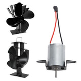 Fireplace Fan Motor Stove Fan Motor Aluminium Powerful Fireplace Fan Accessory for 41 to 45mm Installation