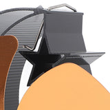 Stove Fan 6 Blades Fireplace Fan Heat Powered Fast Wind Circulation Half Moon Pattern Thermoeletric Fan for Log Burner Gold - Extra Image