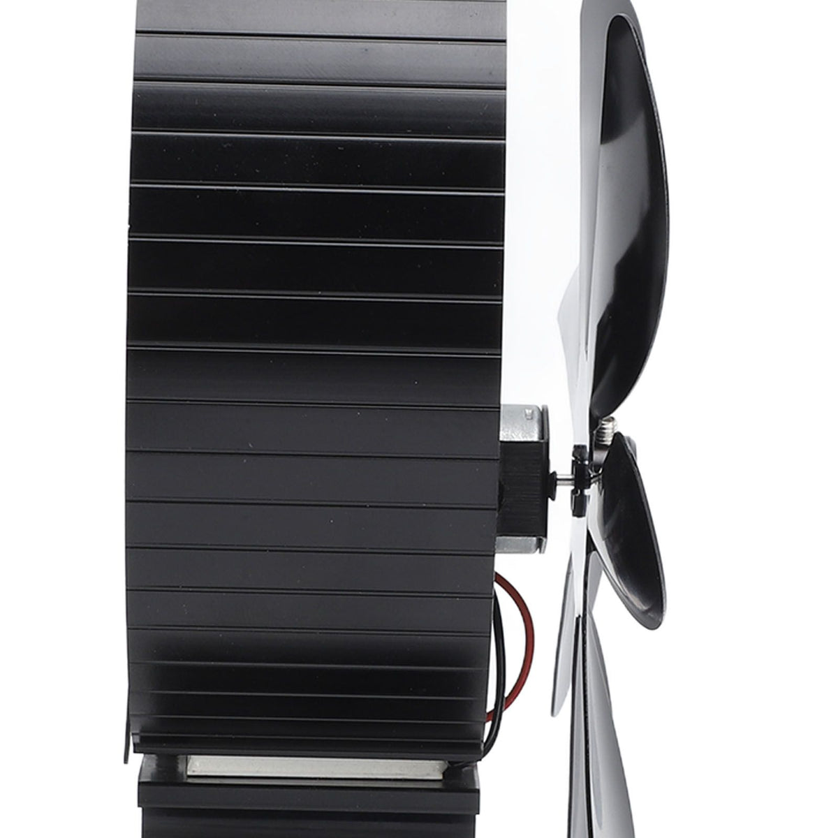Heat Powered Stove Fan 7 Blade Moon Model Silent Operation Circulating Warm Air Highly Efficient Log Burner Fan For Wood Stove Accessories Black