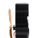 Heat Powered Stove Fan 7 Blade Moon Model Silent Operation Circulating Warm Air Highly Efficient Log Burner Fan For Wood Stove Accessories Gold