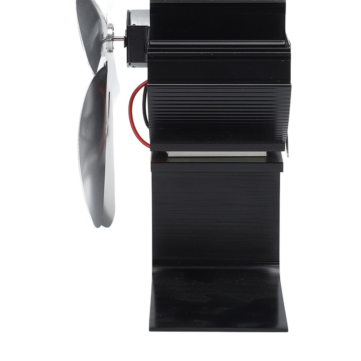 Heat Powered Stove Fan 7 Blade Moon Model Silent Operation Circulating Warm Air Highly Efficient Log Burner Fan For Wood Stove Accessories Silver
