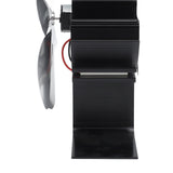 Heat Powered Stove Fan 7 Blade Moon Model Silent Operation Circulating Warm Air Highly Efficient Log Burner Fan For Wood Stove Accessories Silver