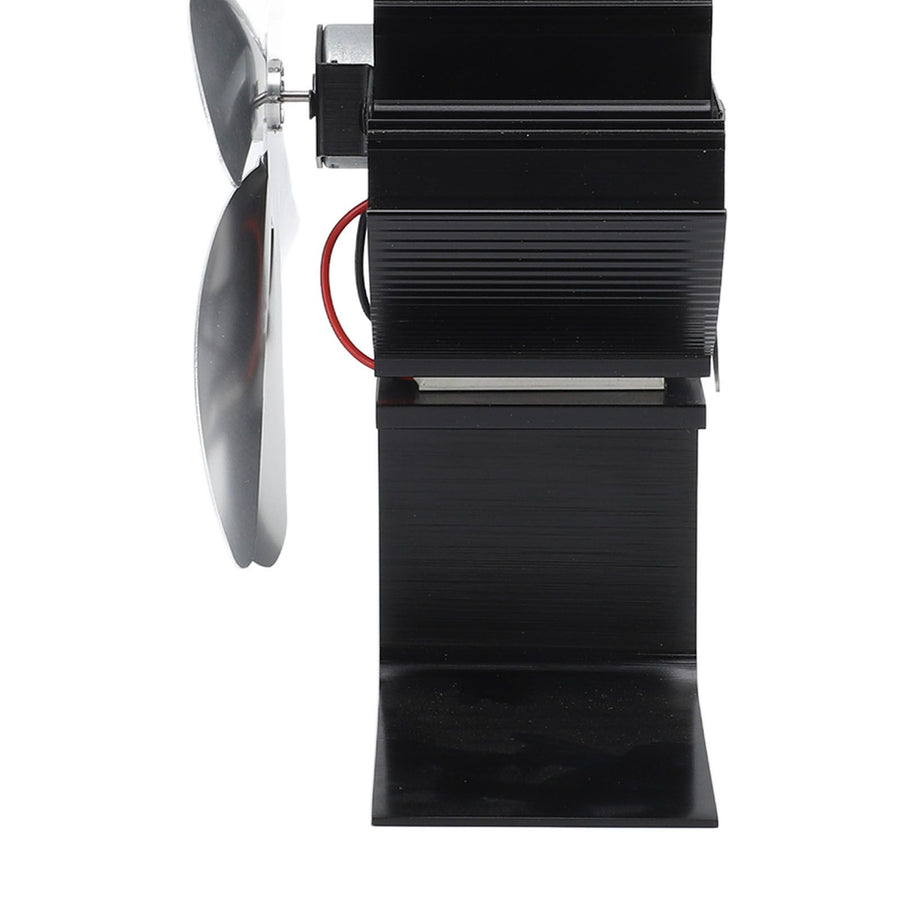Heat Powered Stove Fan 7 Blade Moon Model Silent Operation Circulating Warm Air Highly Efficient Log Burner Fan For Wood Stove Accessories Silver