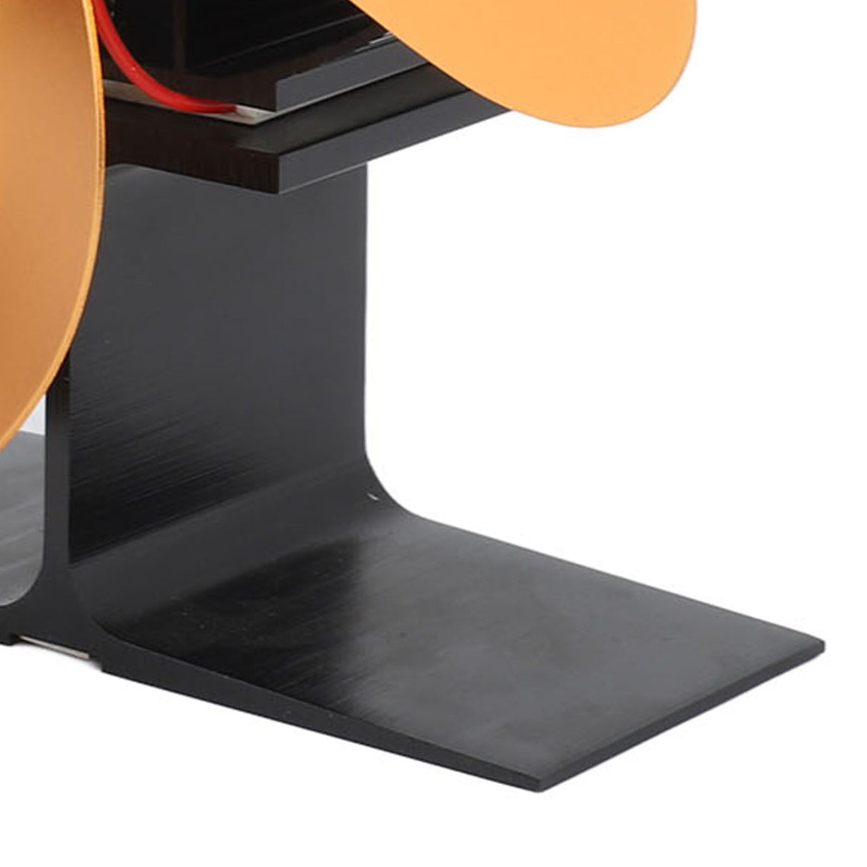 Wood Stove Fan 4 Blades Fireplace Fan Heat Powered Fast Warm Circulation Moon Star Pattern Termal Fan for Camping Outdoor Gold