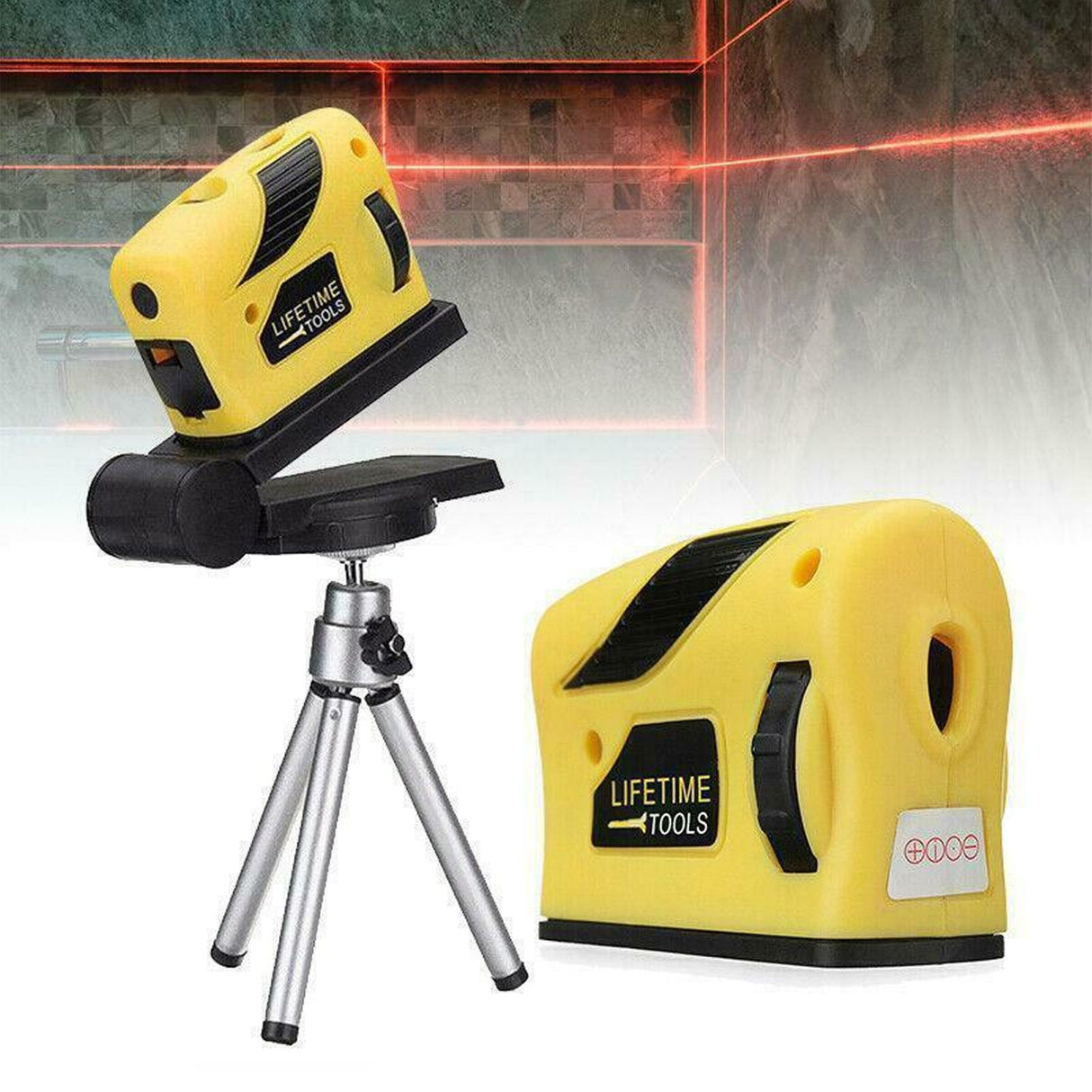Self Leveling Level Automatic Cross Line Infrared Leveler with Tripod Home Woodworking DIY Tool