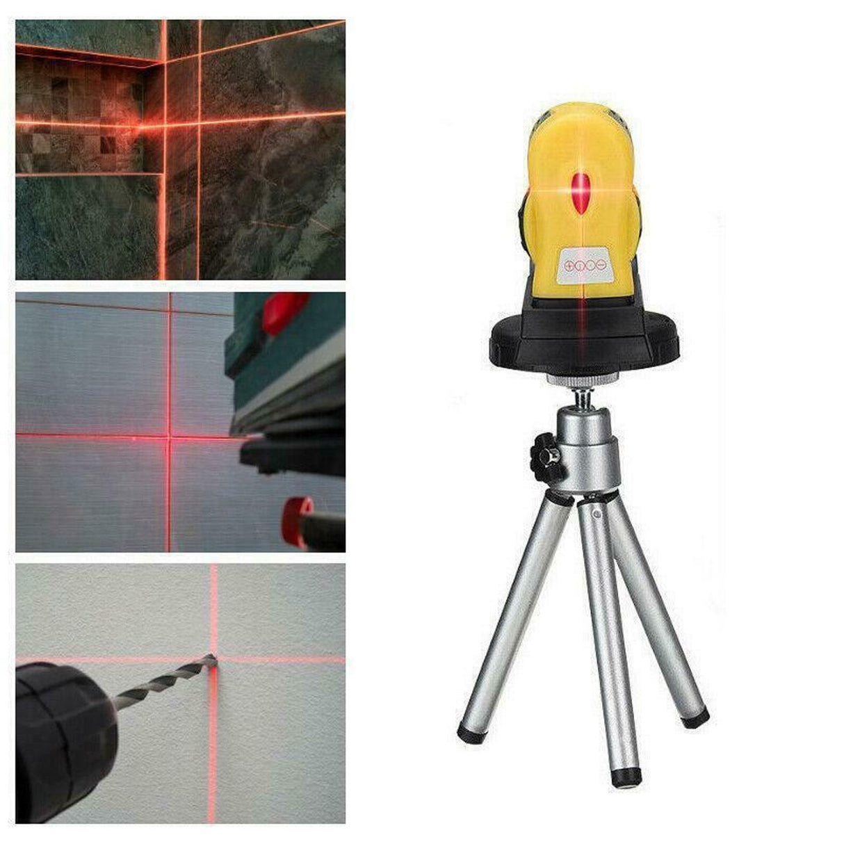 Self Leveling Level Automatic Cross Line Infrared Leveler with Tripod Home Woodworking DIY Tool