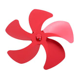 Stove Fan Blade Replacement Aluminum Alloy Enhance Warm Air Circulation Fireplace Fan 5 Blade for Stove Fan Accessories Red