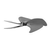 Stove Fan Blade Replacement Aluminum Alloy Enhance Warm Air Circulation Fireplace Fan 5 Blade for Stove Fan Accessories Black