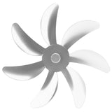 Stove Fan Aluminum Alloy Blade 7 Blades Easy Installation Universal Fireplace Fan Blade Replacement for Fireplace Fan Silver