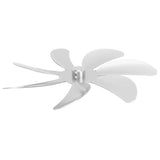 Stove Fan Aluminum Alloy Blade 7 Blades Easy Installation Universal Fireplace Fan Blade Replacement for Fireplace Fan Silver - Close-Up Angle