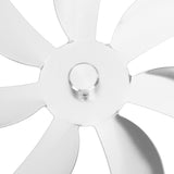 Stove Fan Aluminum Alloy Blade 7 Blades Easy Installation Universal Fireplace Fan Blade Replacement for Fireplace Fan Silver - Extra Image