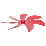 Stove Fan Aluminum Alloy Blade 7 Blades Easy Installation Universal Fireplace Fan Blade Replacement for Fireplace Fan Red