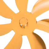 Stove Fan Aluminum Alloy Blade 7 Blades Easy Installation Universal Fireplace Fan Blade Replacement for Fireplace Fan Gold