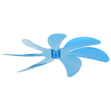 Stove Fan Aluminum Alloy Blade 7 Blades Easy Installation Universal Fireplace Fan Blade Replacement for Fireplace Fan Blue - 45-Degree Angle