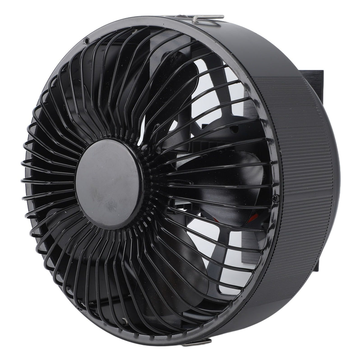 Round Fireplace Fan Heat Powered Stove Fan Aluminum Alloy Wood Burner Kerosene Stove Fan for Household Use