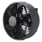 Round Fireplace Fan Heat Powered Stove Fan Aluminum Alloy Wood Burner Kerosene Stove Fan for Household Use - Side View