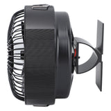 Round Fireplace Fan Heat Powered Stove Fan Aluminum Alloy Wood Burner Kerosene Stove Fan for Household Use