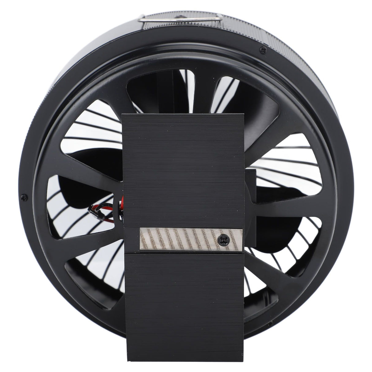 Round Fireplace Fan Heat Powered Stove Fan Aluminum Alloy Wood Burner Kerosene Stove Fan for Household Use