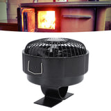 Round Fireplace Fan Heat Powered Stove Fan Aluminum Alloy Wood Burner Kerosene Stove Fan for Household Use