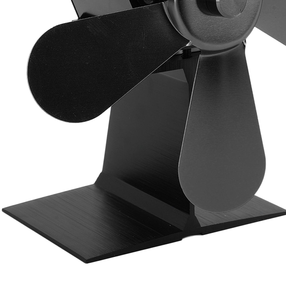 Wood Stove Fan 5 Blades Fireplace Fan Heat Powered Stove Fan for Wood Burning Stove Pellet Log Burner Fireplace Vertical Rectangular Black