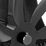 Wood Stove Fan Pipe Fireplace Fan 7 Blades Stove Fan On Chimney Silent Motors Heat Powered Wood Stove Fan Magnetic Wall Mount Black