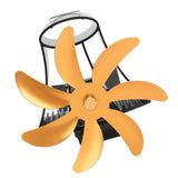 Wood Stove Fan Pipe Fireplace Fan 7 Blades Stove Fan On Chimney Silent Motors Heat Powered Wood Stove Fan Magnetic Wall Mount Gold