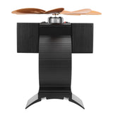 Wood Stove Fan Pipe Fireplace Fan 7 Blades Stove Fan On Chimney Silent Motors Heat Powered Wood Stove Fan Magnetic Wall Mount Gold - Extra Image