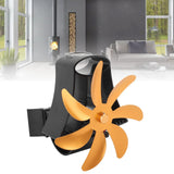 Wood Stove Fan Pipe Fireplace Fan 7 Blades Stove Fan On Chimney Silent Motors Heat Powered Wood Stove Fan Magnetic Wall Mount Gold - Extra Image
