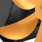 Wood Stove Fan Pipe Fireplace Fan 7 Blades Stove Fan On Chimney Silent Motors Heat Powered Wood Stove Fan Magnetic Wall Mount Gold - Extra Image