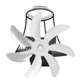 Wood Stove Fan Pipe Fireplace Fan 7 Blades Stove Fan On Chimney Silent Motors Heat Powered Wood Stove Fan Magnetic Wall Mount Silver