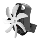 Wood Stove Fan Pipe Fireplace Fan 7 Blades Stove Fan On Chimney Silent Motors Heat Powered Wood Stove Fan Magnetic Wall Mount Silver