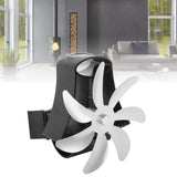 Wood Stove Fan Pipe Fireplace Fan 7 Blades Stove Fan On Chimney Silent Motors Heat Powered Wood Stove Fan Magnetic Wall Mount Silver