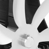 Wood Stove Fan Pipe Fireplace Fan 7 Blades Stove Fan On Chimney Silent Motors Heat Powered Wood Stove Fan Magnetic Wall Mount Silver