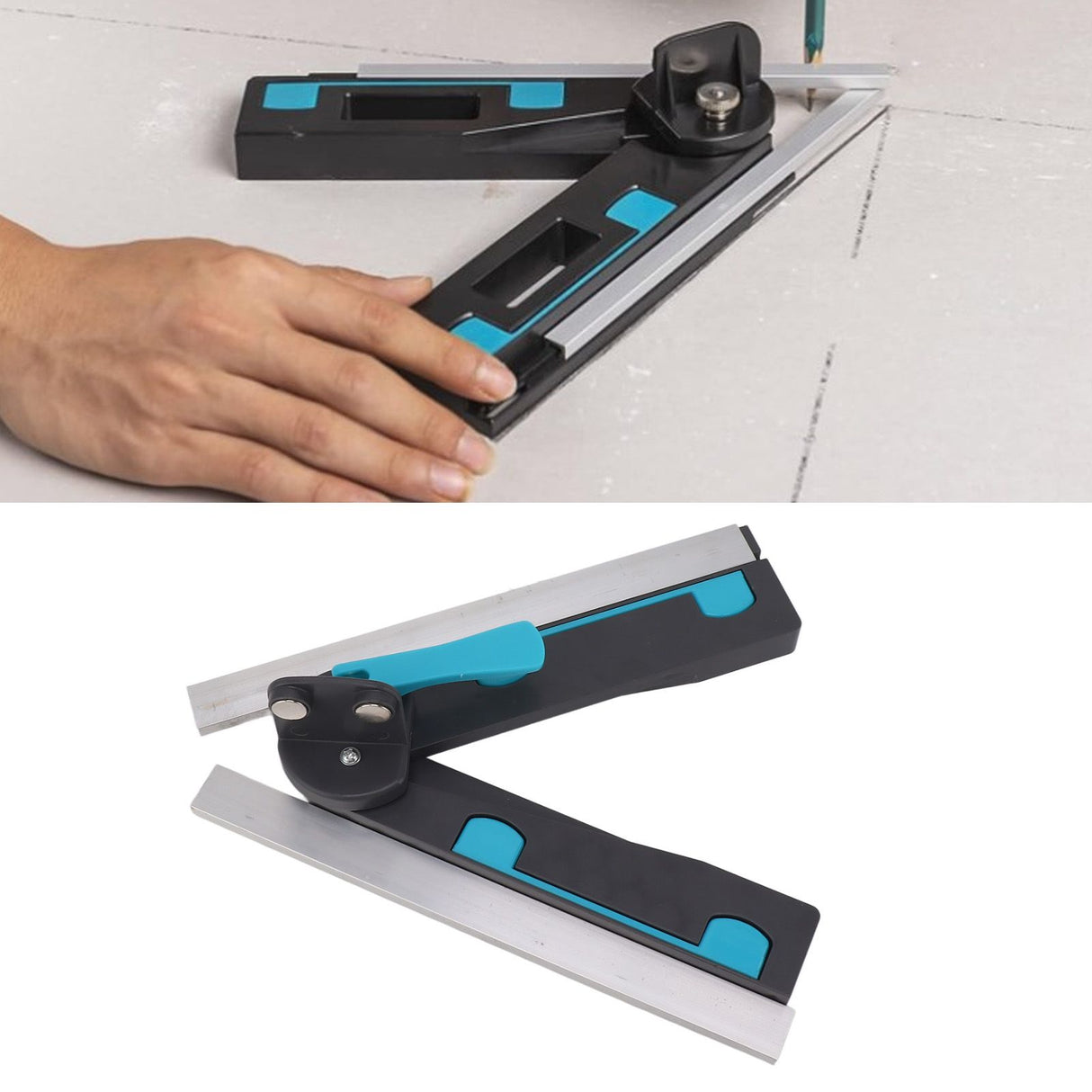 Mitre Measuring Cutting Tool 30 to 180 Degree Angle Accurate Aluminum Alloy for Woodworking
