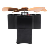 Wood Stove Fan Heat Powered 6 Blades Hanging Stove Fan Silent Flue Pipe Hanging Fireplace Fan Eco Friendly Wall Mount Gold