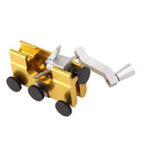 Portable Chainsaw Sharpener Hand Cranked Chainsaw Clamp Sharpening Jig Bits Kit Sturdy Easy to Use for Chain Saws - Side View