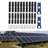 Solar Connectors with 10 Pairs Male Female Plug Spanners Waterproof Flame Retardant Solar Panel Cable Connectors - Extra Image
