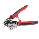 Leather Hole Puncher Punch Plier for Belts Watch Bands Handbag Straps Fabric DIY Home Craft Projects Multi Hole Sizes Make - Low Angle