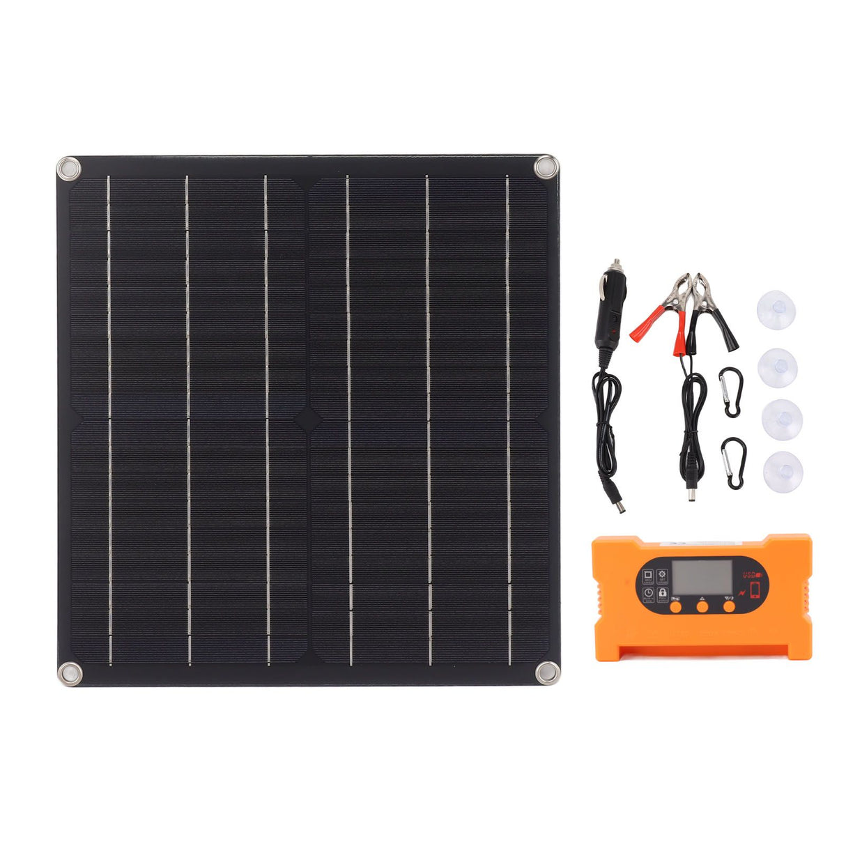 10A Smart Solar Panel Kit with Controller Battery Free Direct Drive Solar Panel Kit Monocrystalline Silicon 25W